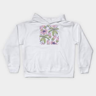 Watercolour flowers Kids Hoodie